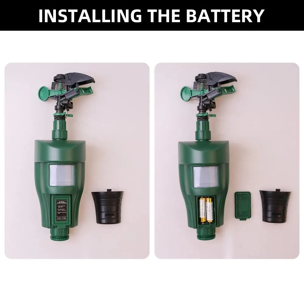 Motion-Activated Sprinkler – Animal Deterrent & Garden Pest Control