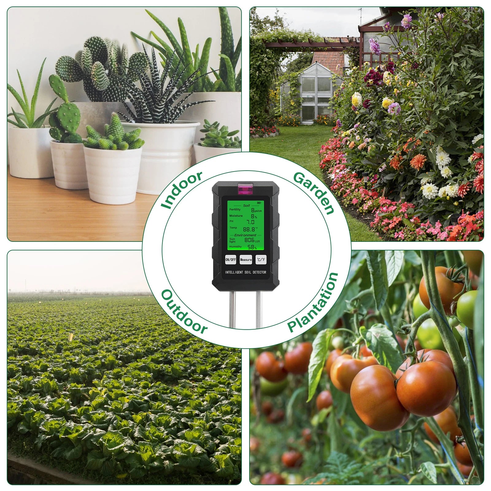 Digital 6-in-1 Soil Tester Meter