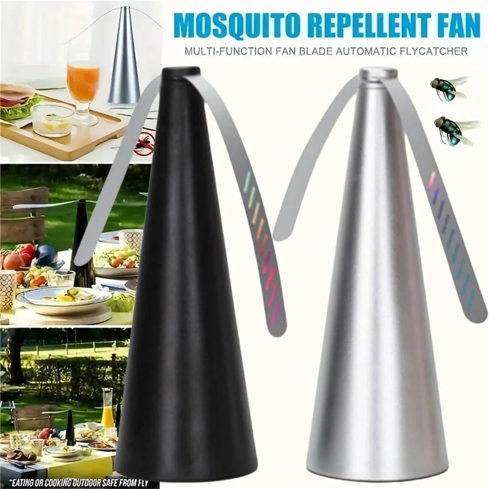Portable Fly Repeller Table Fan – USB/AA Powered Insect Deterrent for Indoor & Outdoor Use