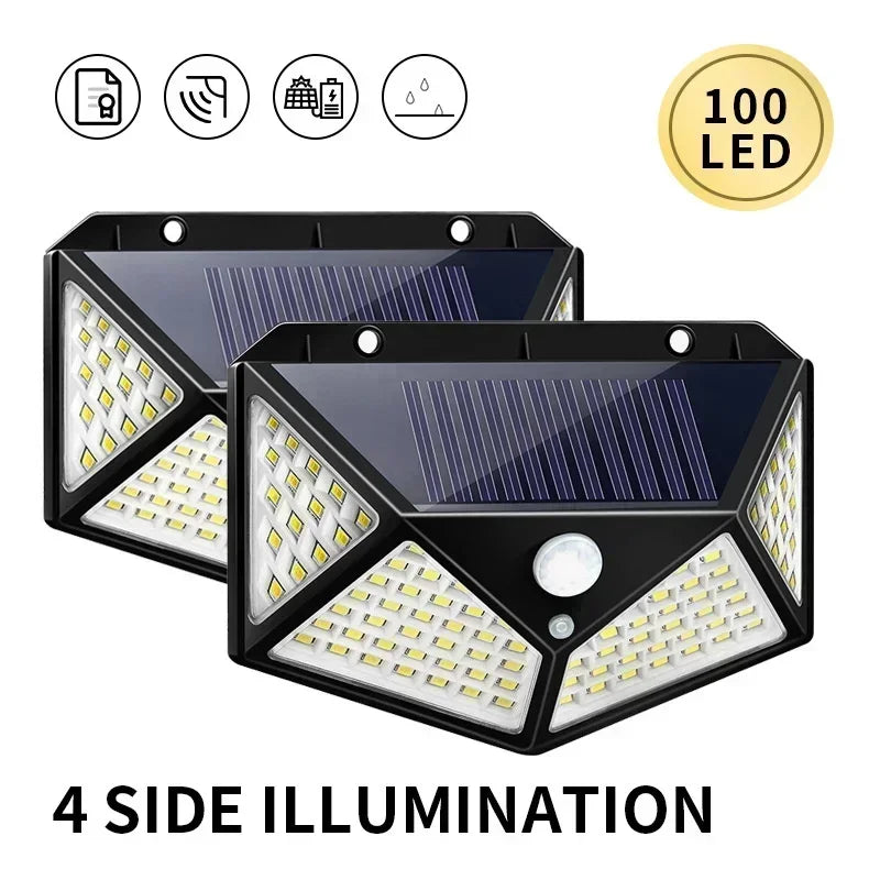 LED Solar Motion Sensor Outdoor Garden Light