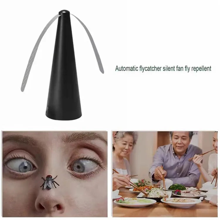 Portable Fly Repeller Table Fan – USB/AA Powered Insect Deterrent for Indoor & Outdoor Use