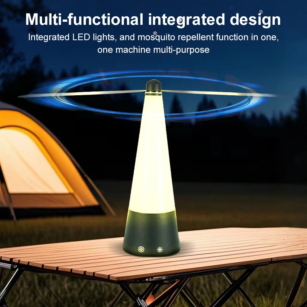 LED Fly Repellent Fan – Rechargeable Electric Pest Killer