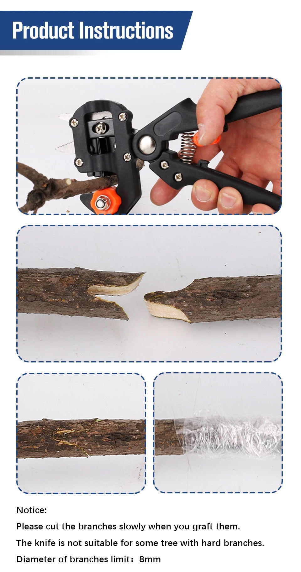 2CM Grafting Pruner & Film Set