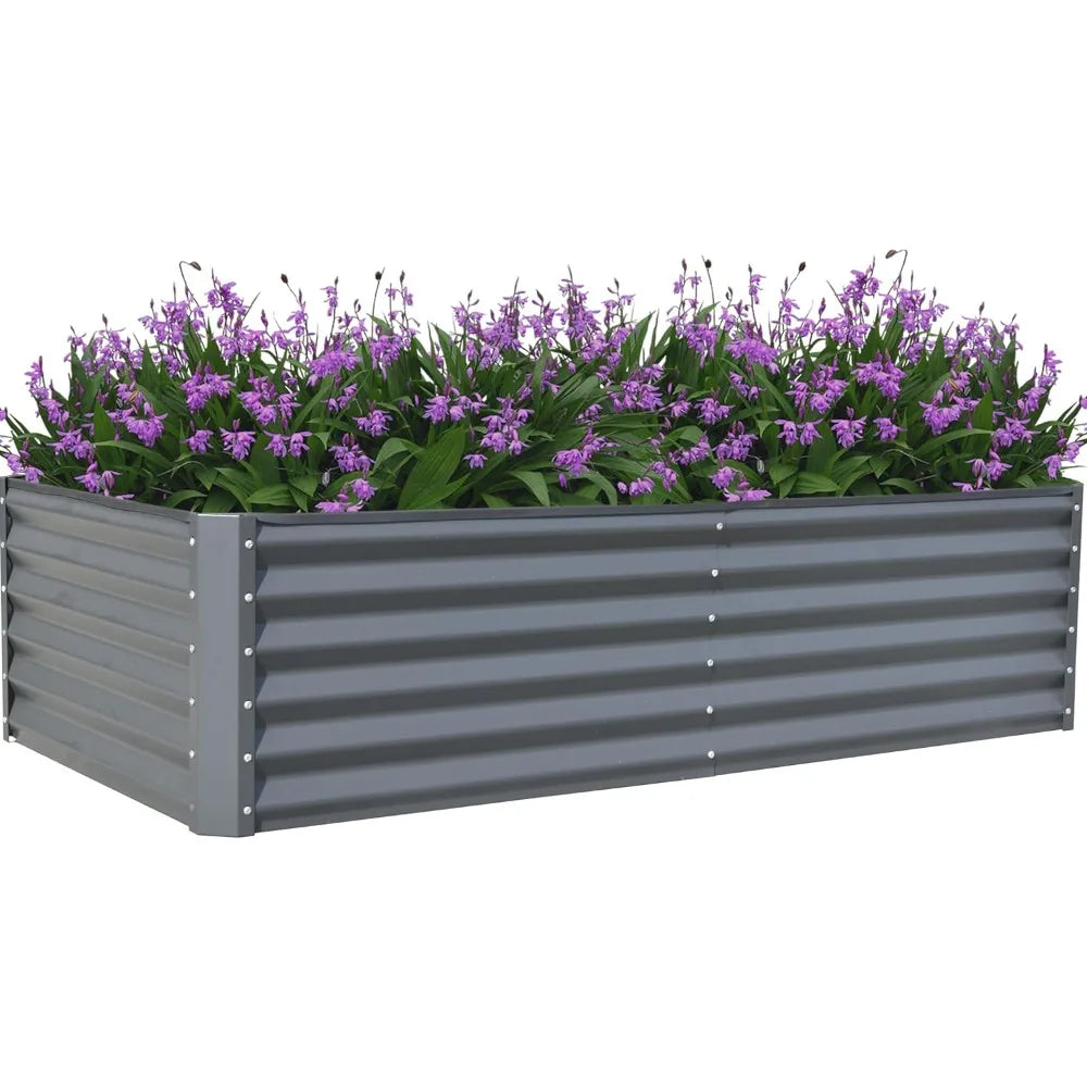 Domi Galvanized Large Raised Garden Bed