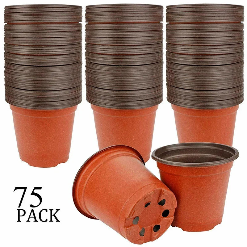 75pcs Flexible Nursery Seedling Pots for Succulents & Plants
