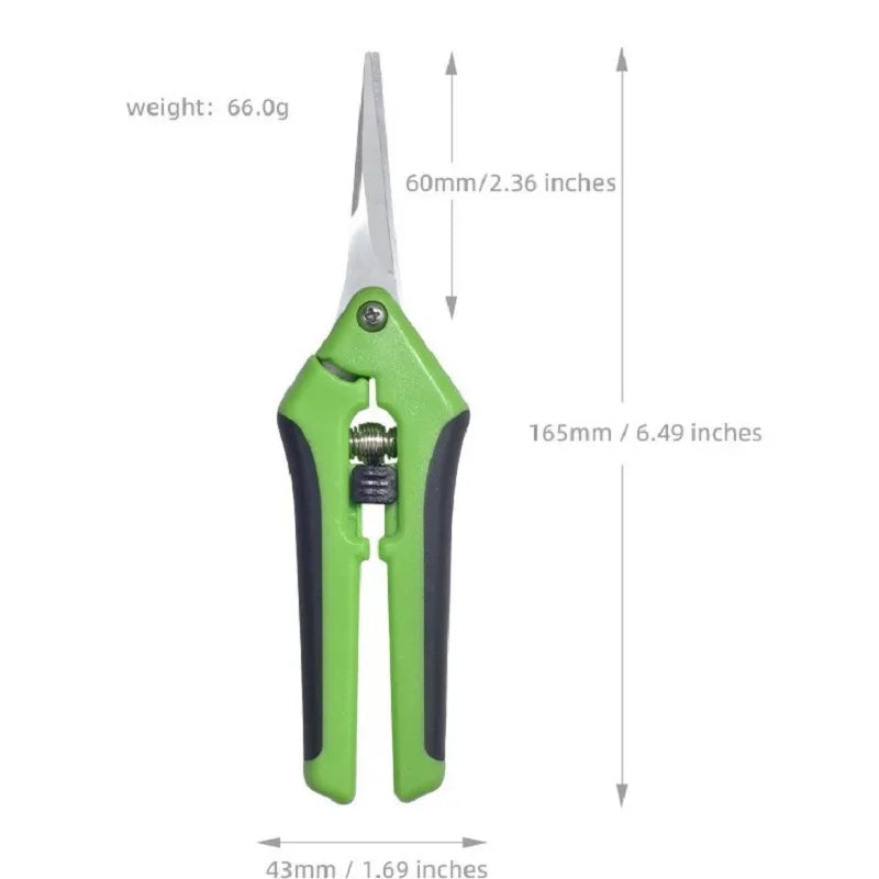 Stainless Steel Garden Pruning Scissors – Straight Head Trimmer