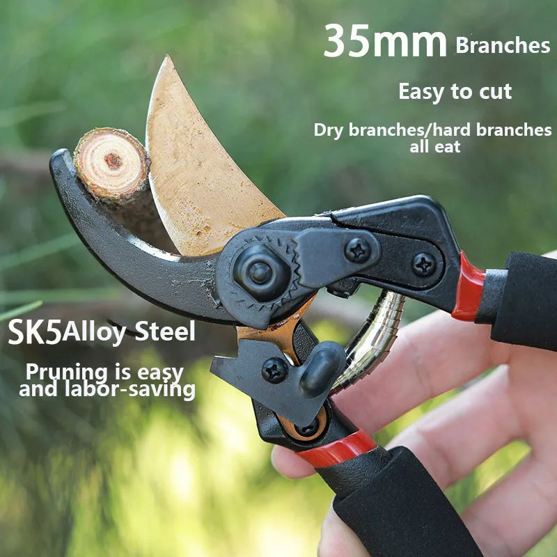 Garden Pruner Shears with SK5 Steel Blade