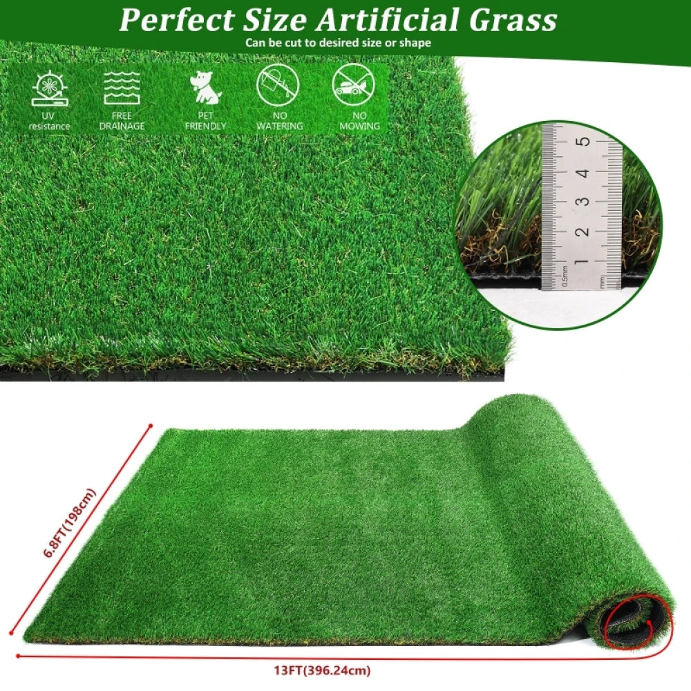 6.5FT x 13FT Outdoor Artificial Grass Rug