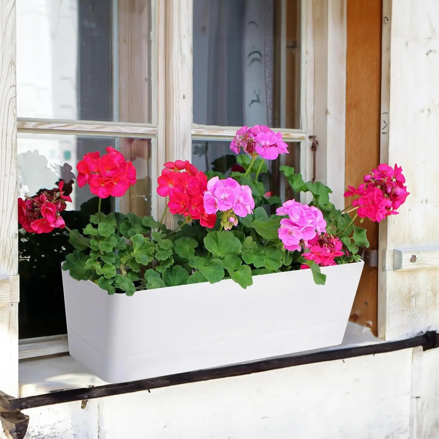 3PCS 16"x3.8" Herb Planters with Tray
