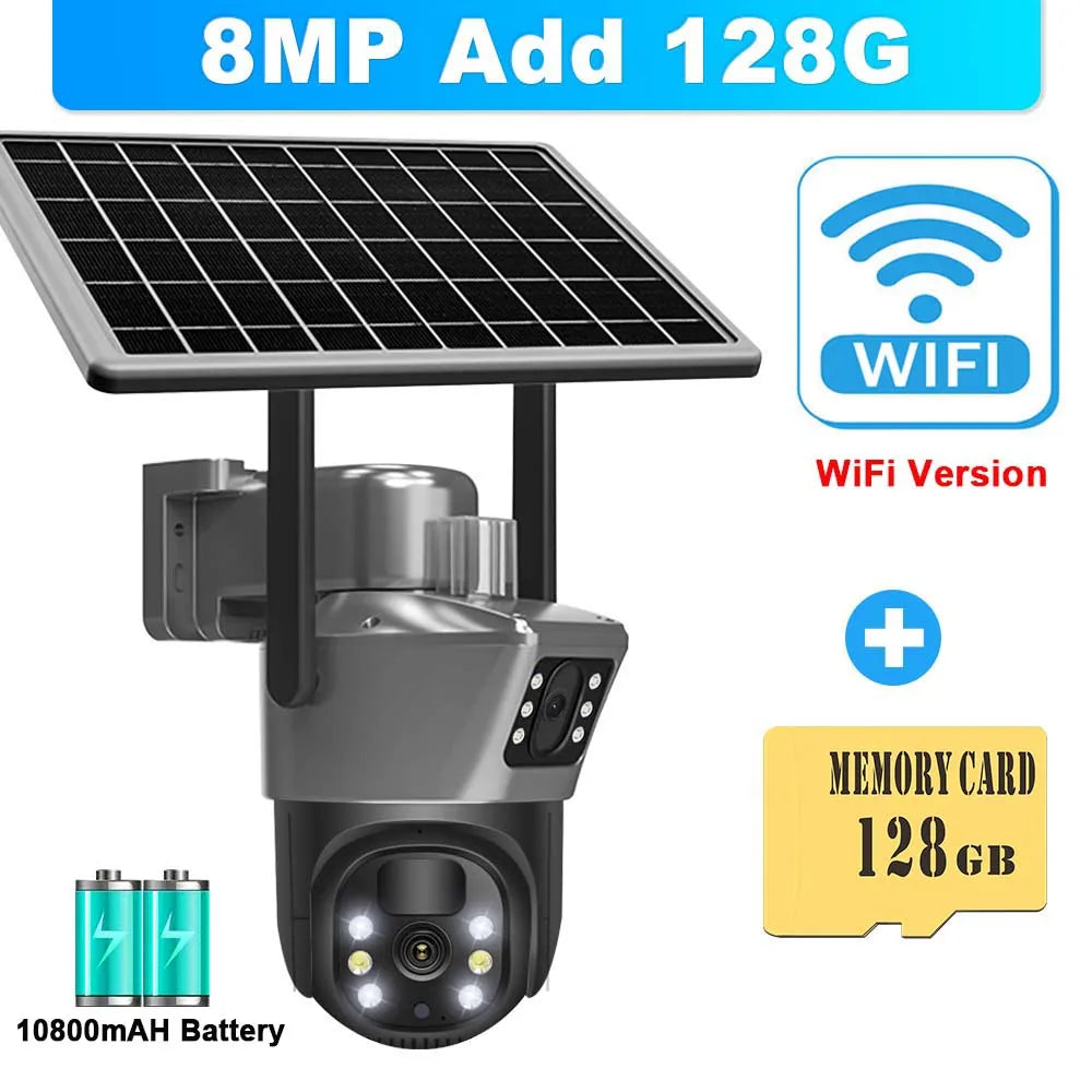 8MP 4K Solar Security Camera