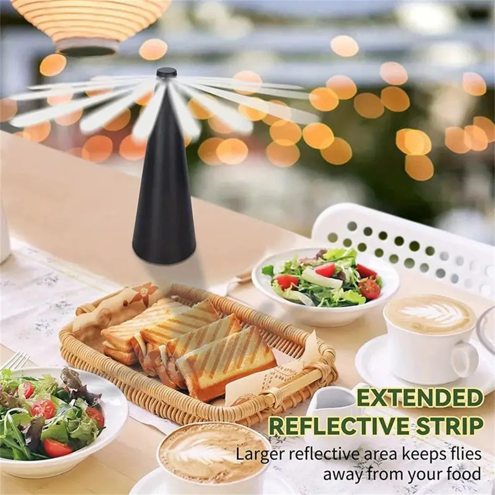 Portable Fly Repeller Table Fan – USB/AA Powered Insect Deterrent for Indoor & Outdoor Use
