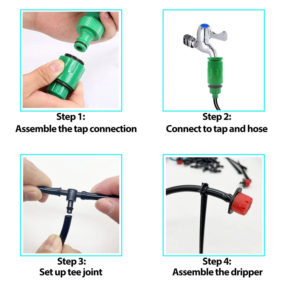 Automatic Drip Irrigation Watering System with Timer