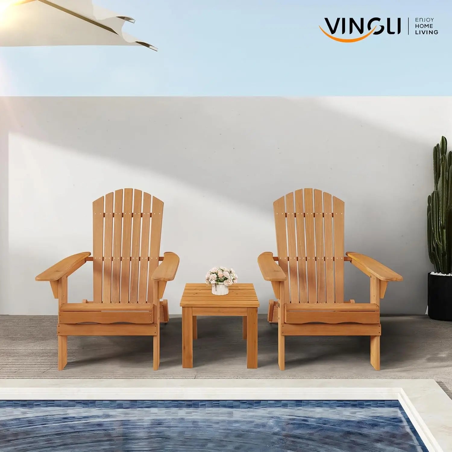 Folding Adirondack Chairs Set of 4:
