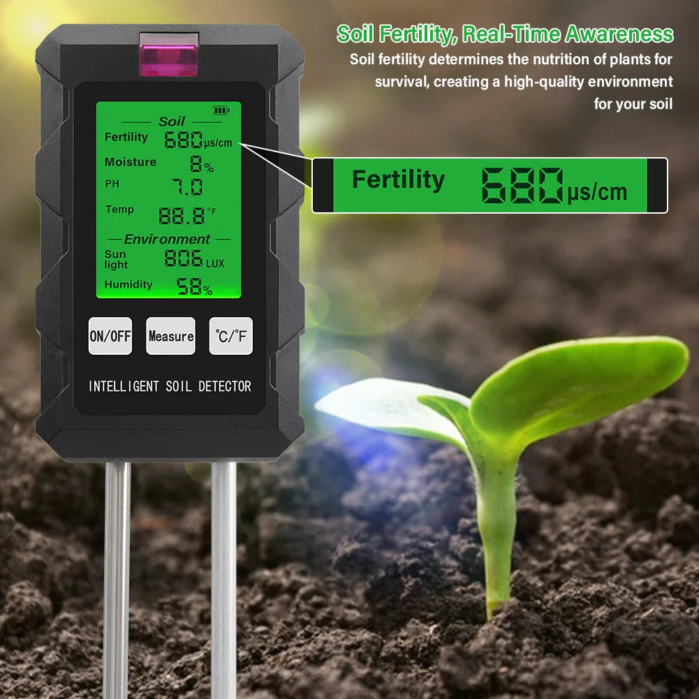 Digital 6-in-1 Soil Tester Meter