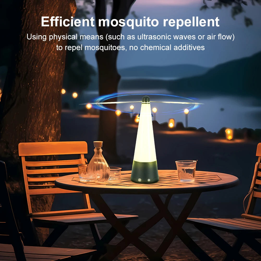 LED Fly Repellent Fan – Rechargeable Electric Pest Killer