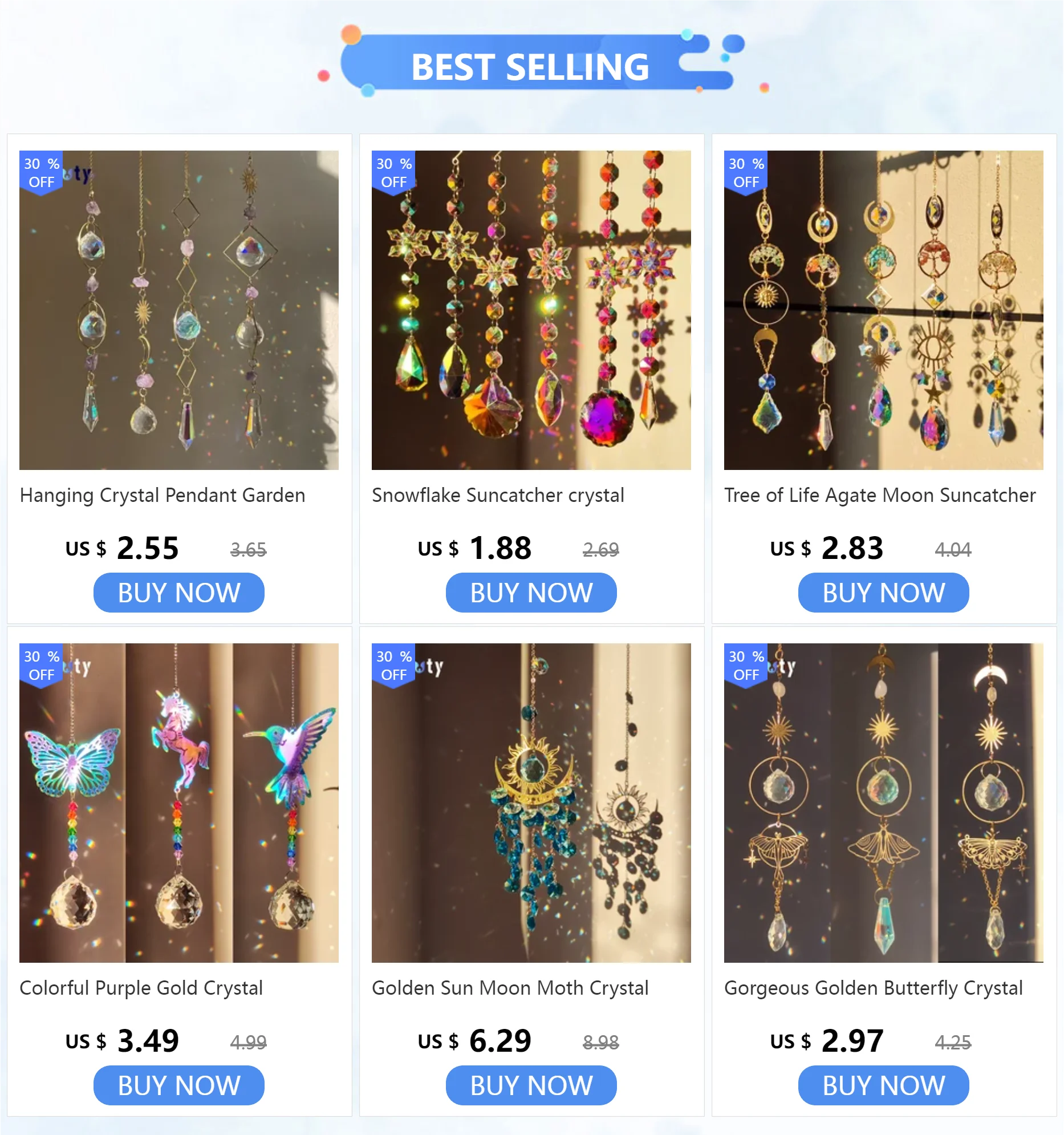 Tree of Life Agate Moon Suncatcher Crystal Pendant: