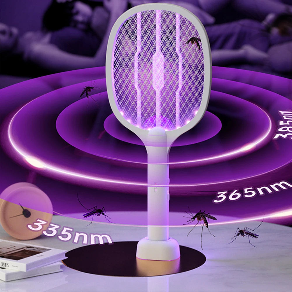 2-in-1 Electric Fly & Mosquito Swatter Lamp