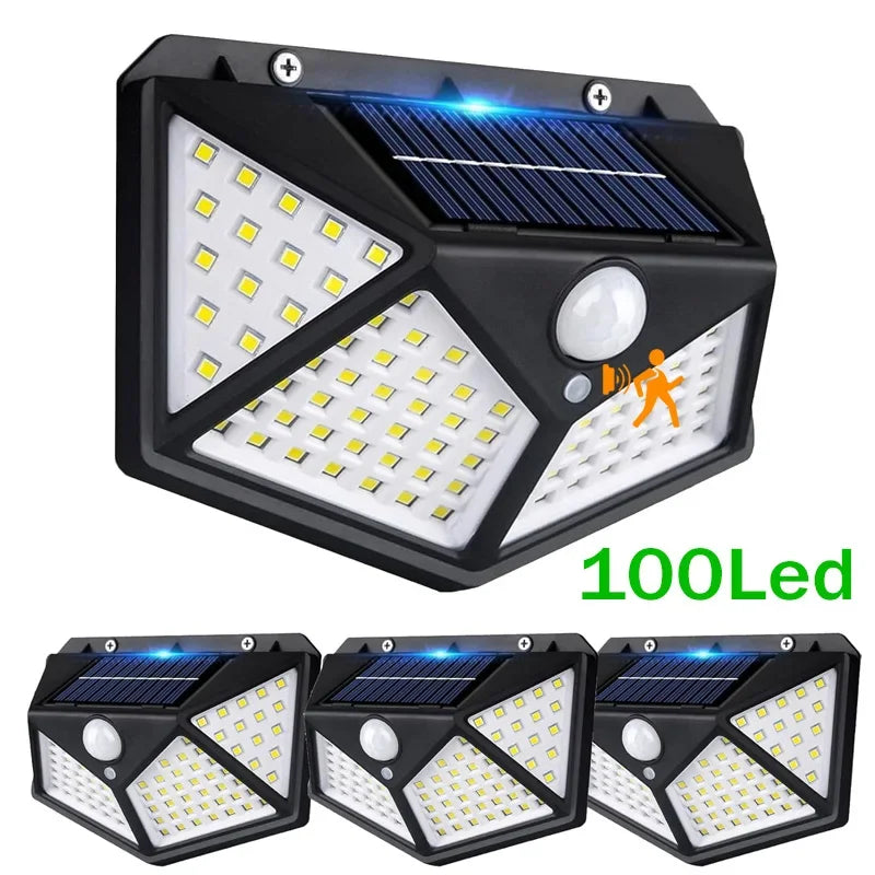 LED Solar Motion Sensor Outdoor Garden Light