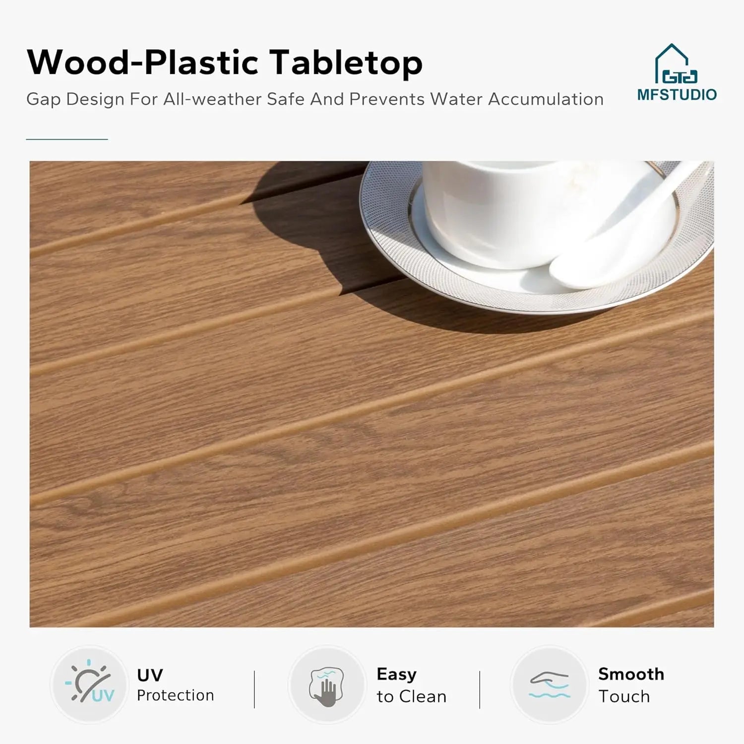 3-Piece Patio Wicker Sectional Sofa Set – L-Shaped Outdoor Couch with Wood Table