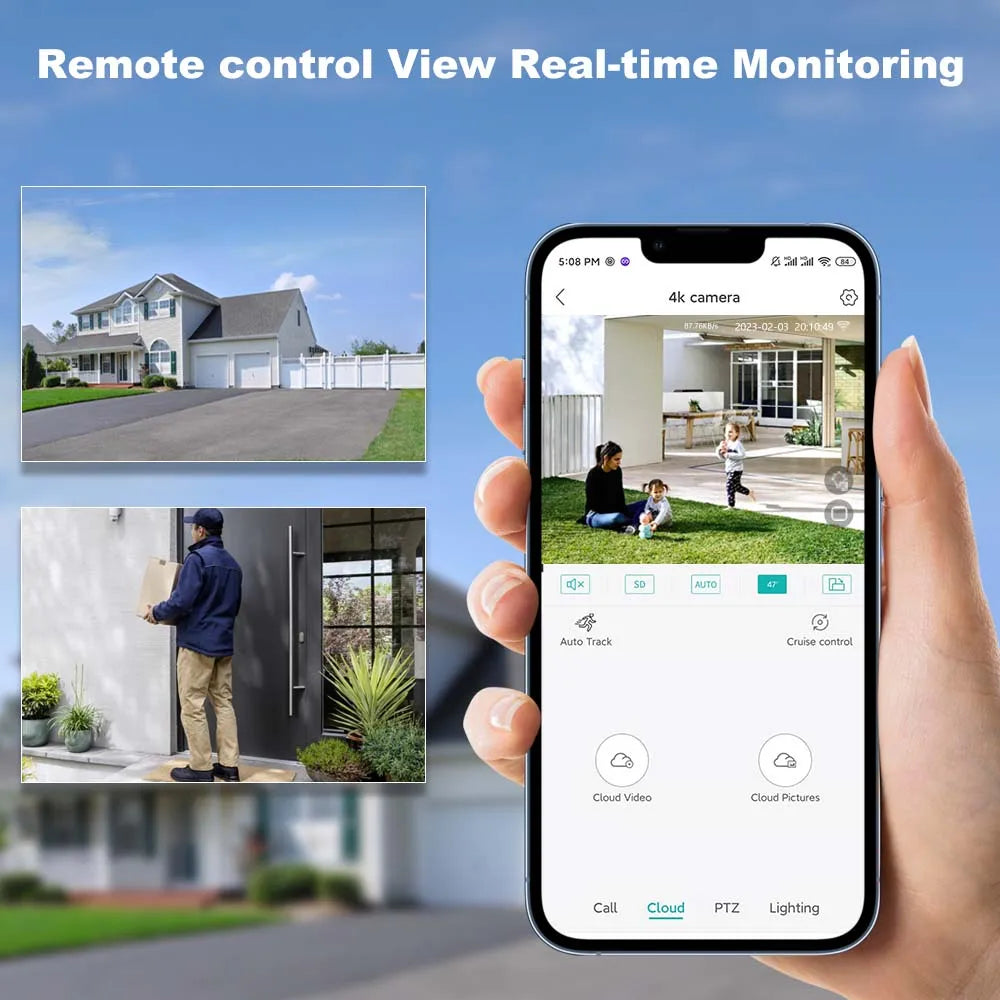 8MP 4K Solar Security Camera