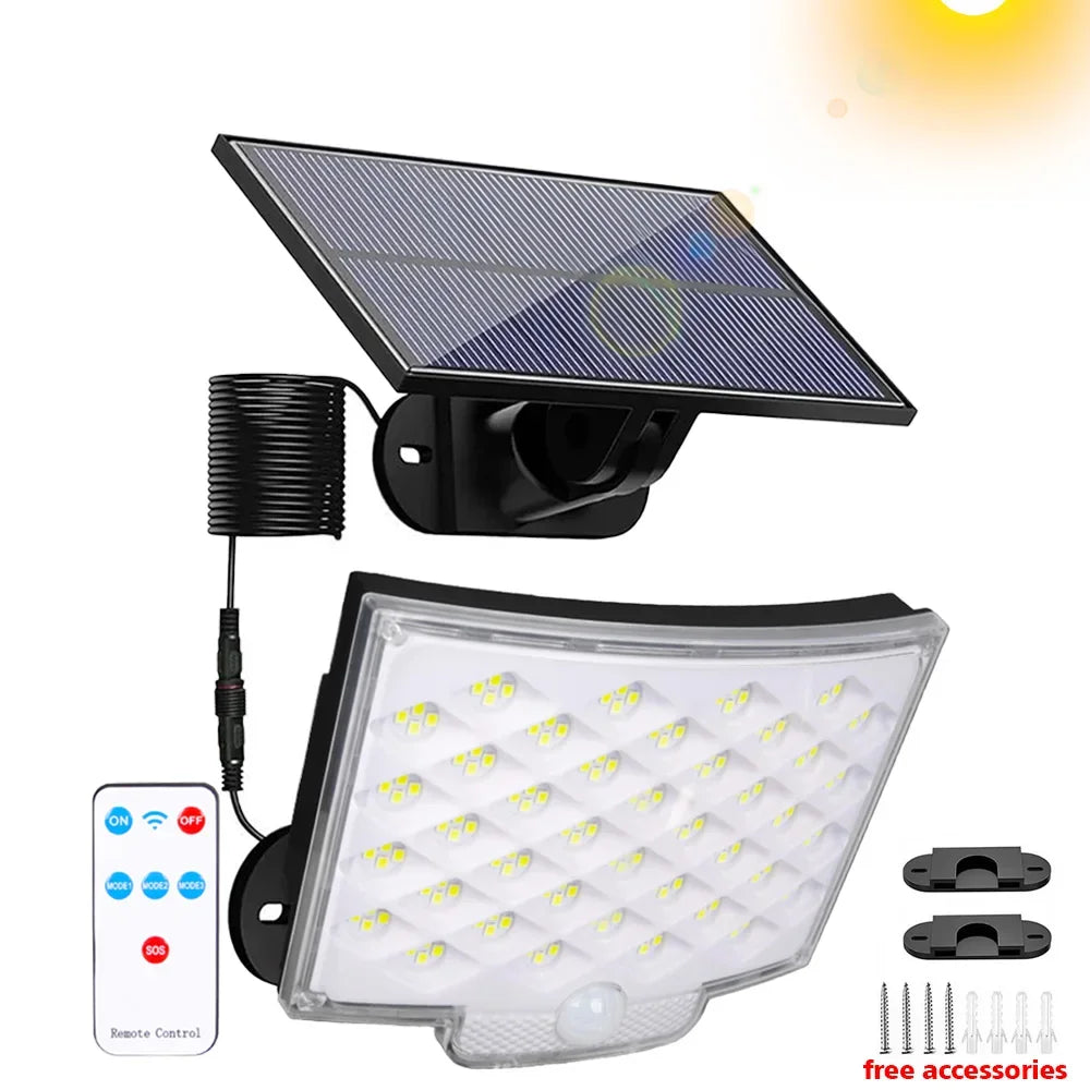 LED Solar Motion Sensor Outdoor Garden Light