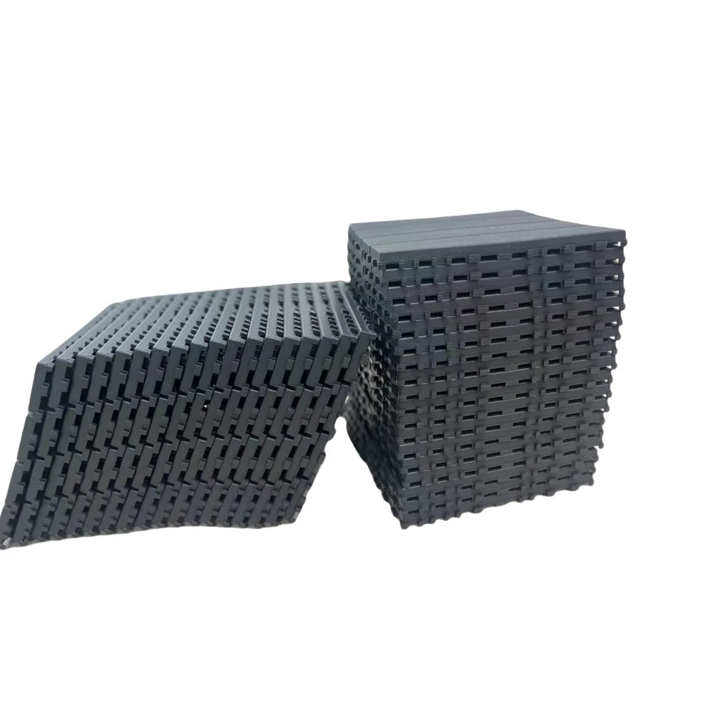 36-Pack Plastic Interlocking Deck Tiles (12"x12")