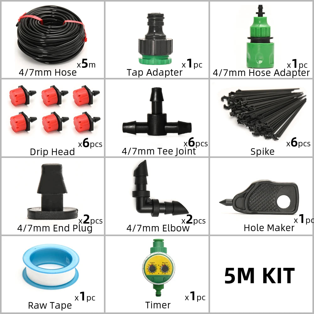 Automatic Drip Irrigation Watering System with Timer