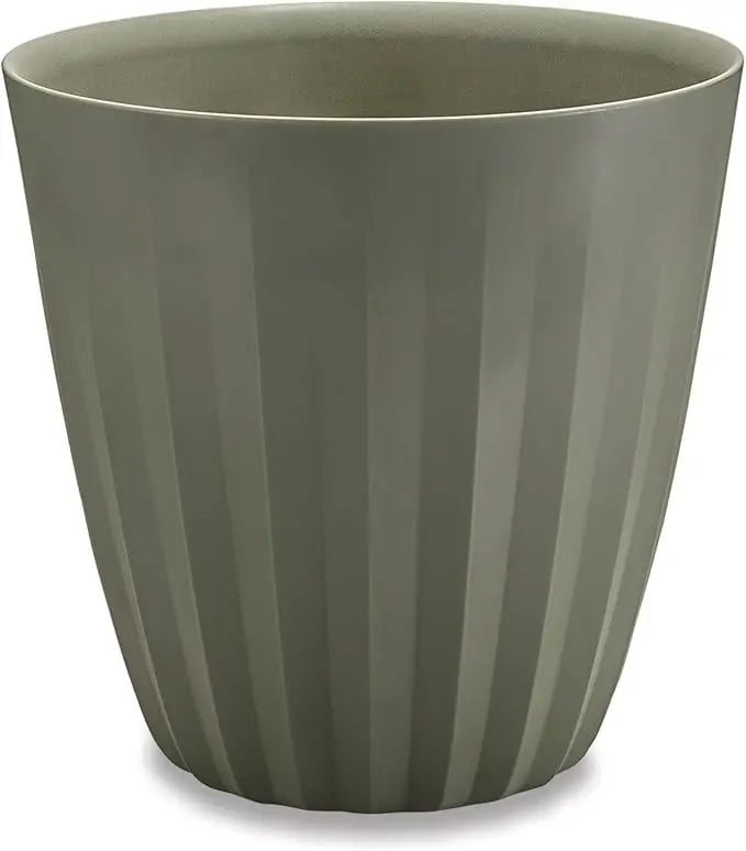 Crescent Garden Pleat Planter 23" Weathered Terracotta