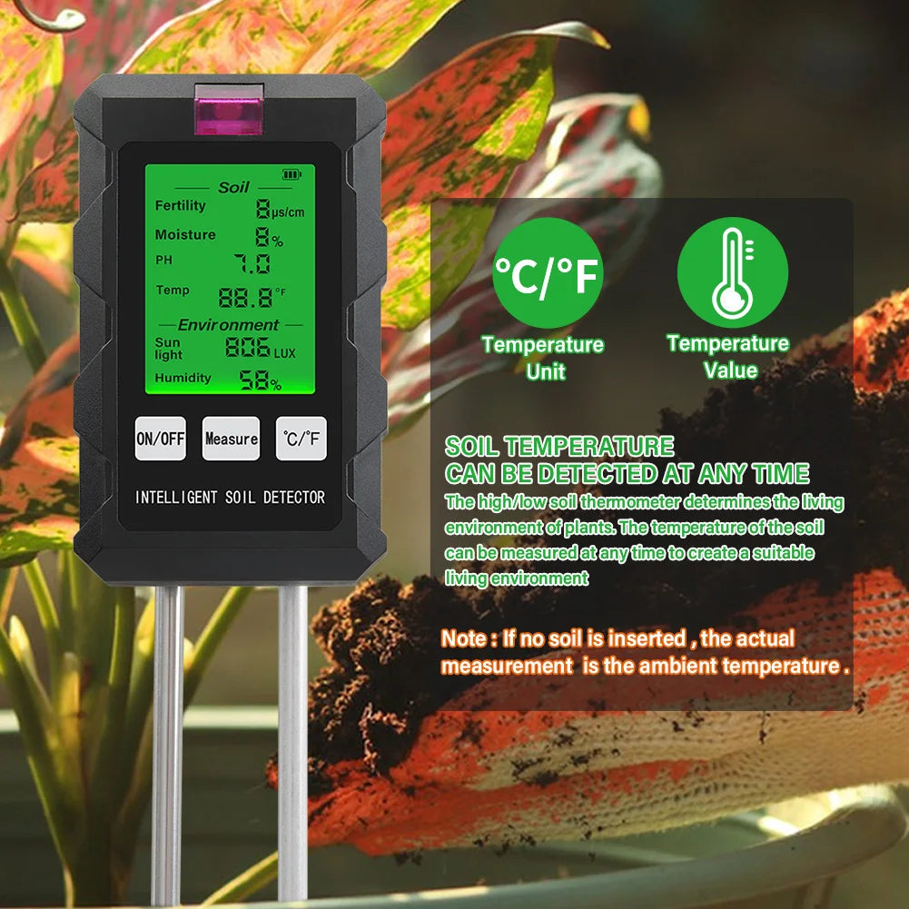 Digital 6-in-1 Soil Tester Meter