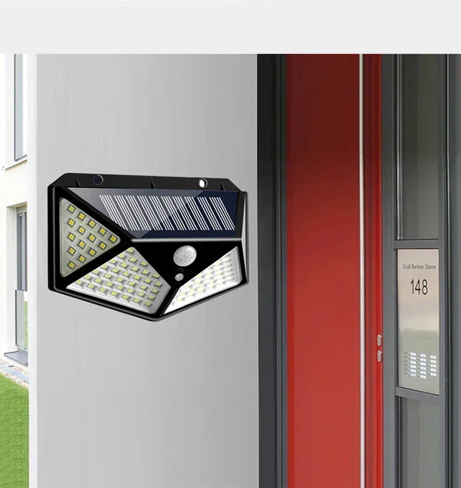 LED Solar Motion Sensor Outdoor Garden Light
