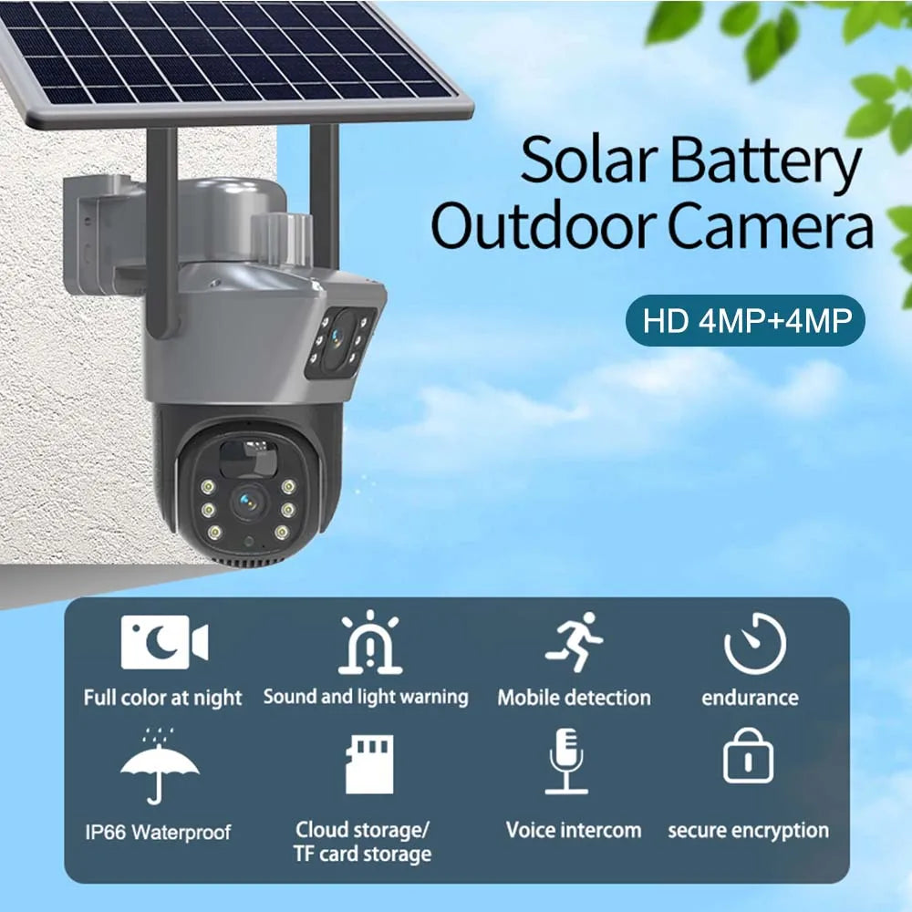8MP 4K Solar Security Camera