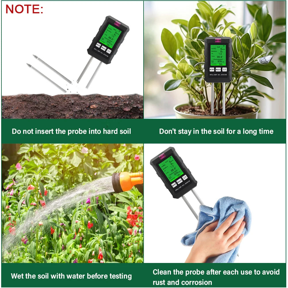 Digital 6-in-1 Soil Tester Meter