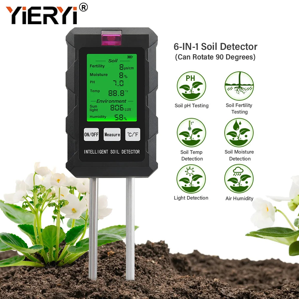 Digital 6-in-1 Soil Tester Meter