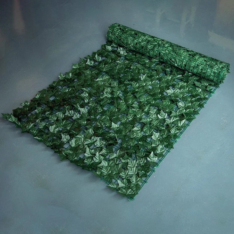 Artificial Leaf Privacy Fence – 1M/3M Green Faux Screen for Outdoor Decor
