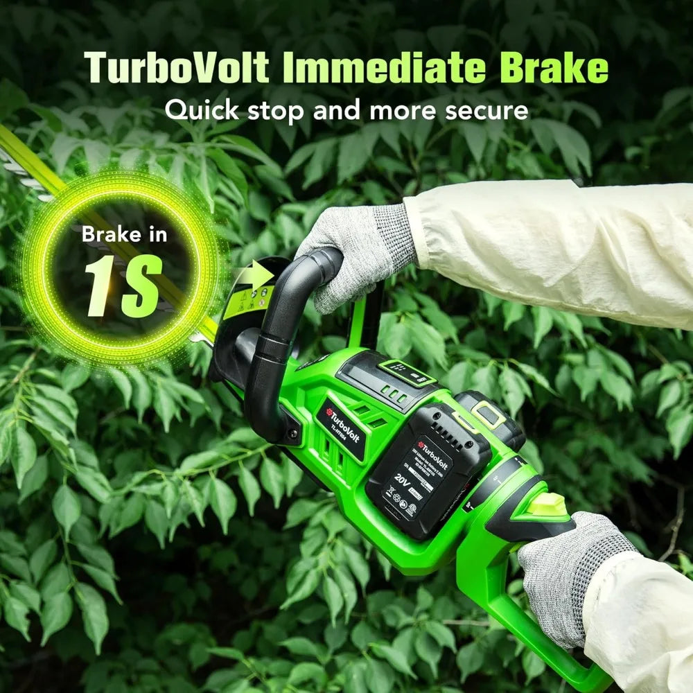 40V 24" Cordless Electric Hedge Trimmer