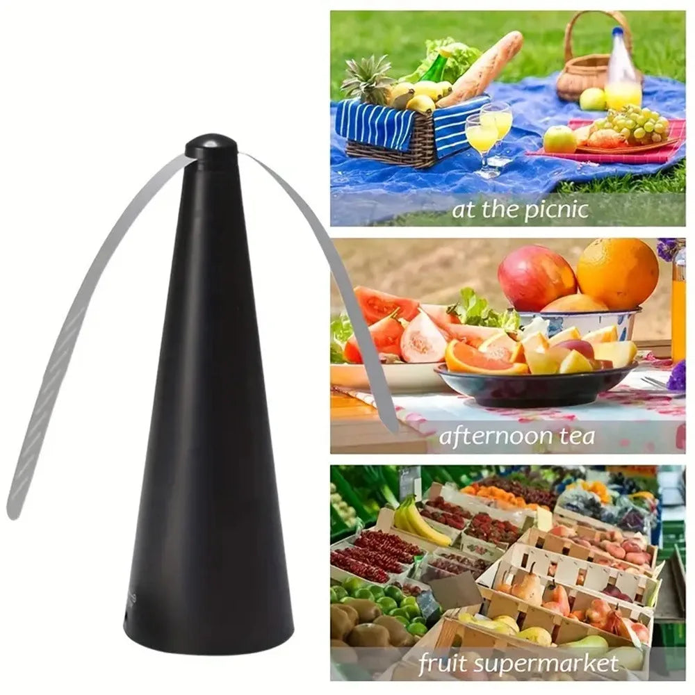 Portable Fly Repeller Table Fan – USB/AA Powered Insect Deterrent for Indoor & Outdoor Use