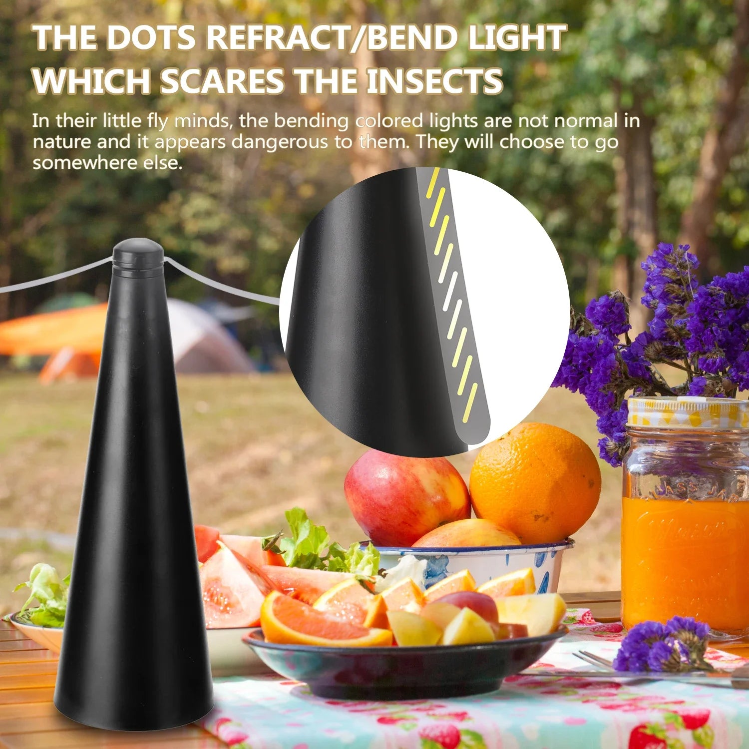 Portable Fly Repeller Table Fan – USB/AA Powered Insect Deterrent for Indoor & Outdoor Use