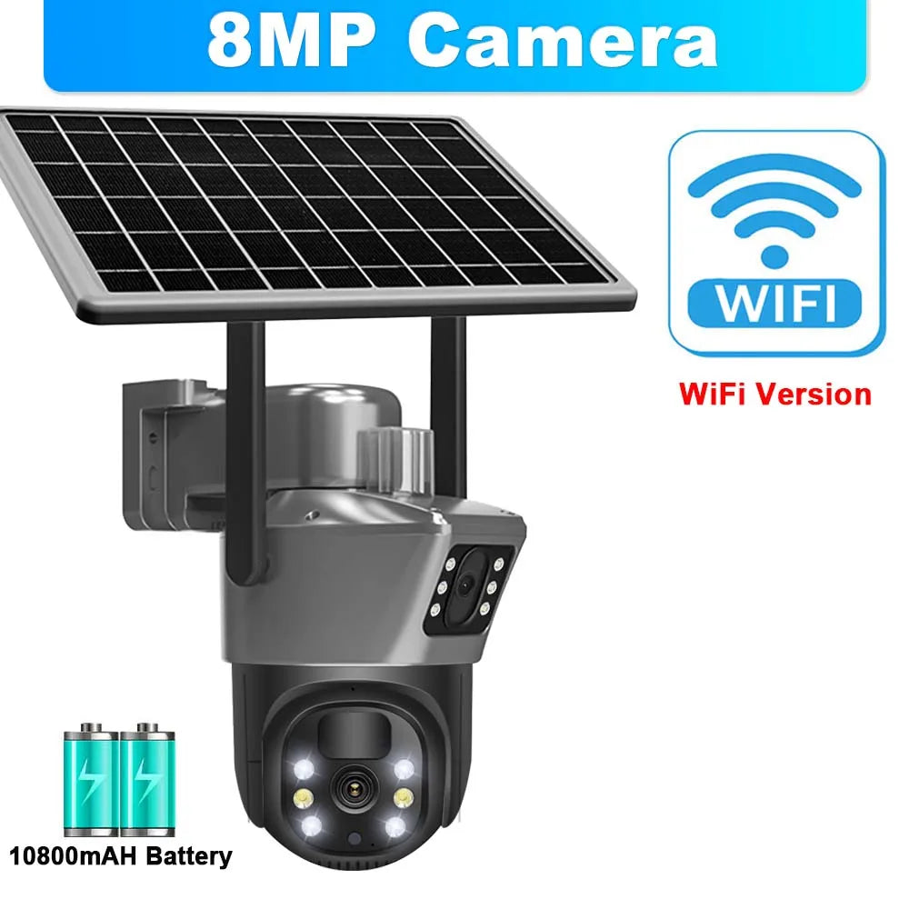 8MP 4K Solar Security Camera