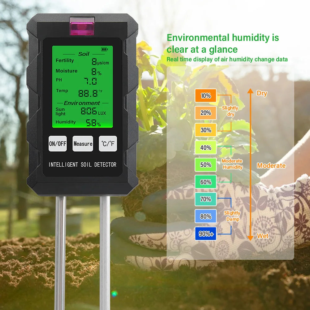 Digital 6-in-1 Soil Tester Meter