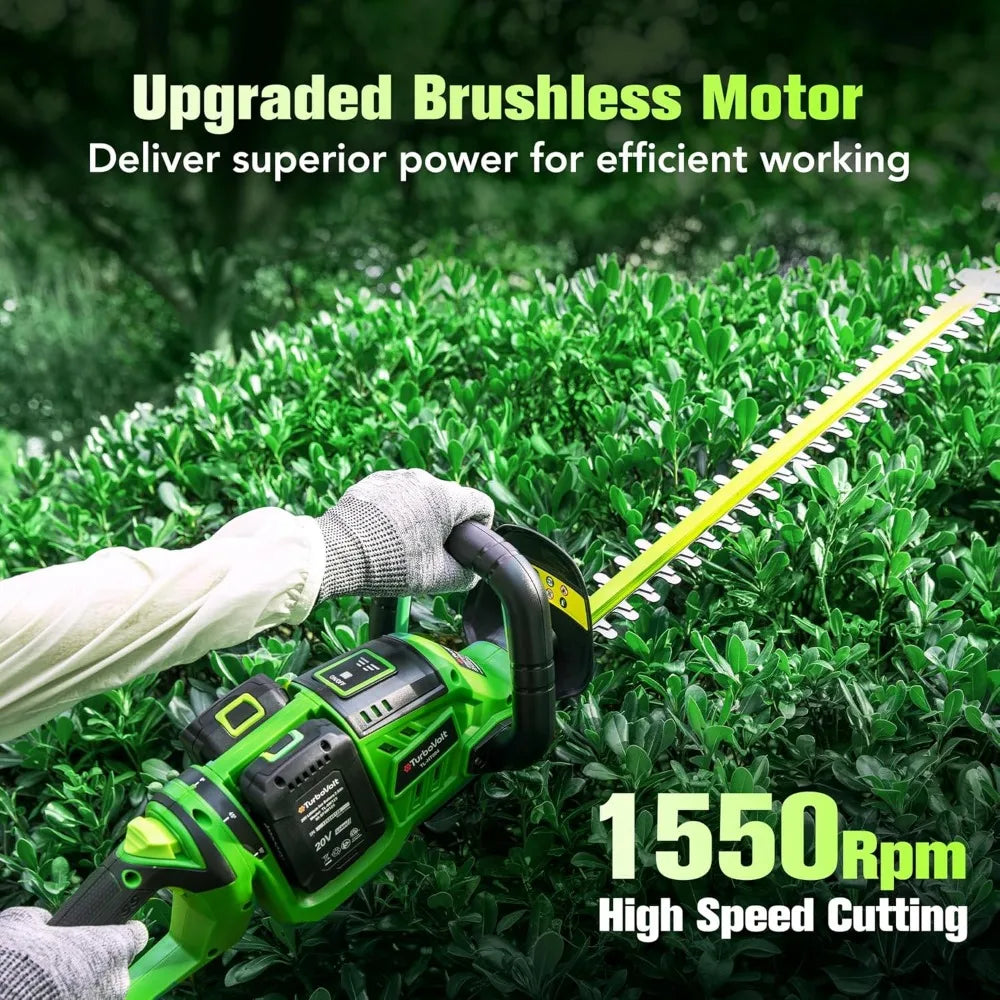 40V 24" Cordless Electric Hedge Trimmer