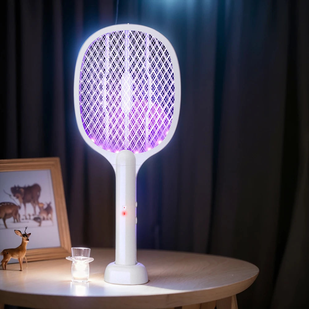 2-in-1 Electric Fly & Mosquito Swatter Lamp