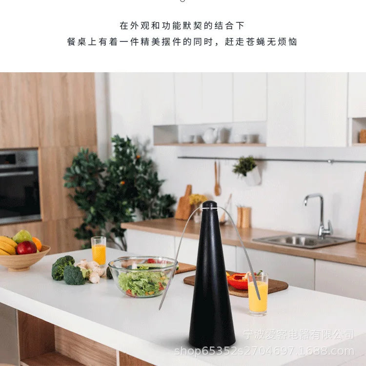 Portable Fly Repeller Table Fan – USB/AA Powered Insect Deterrent for Indoor & Outdoor Use