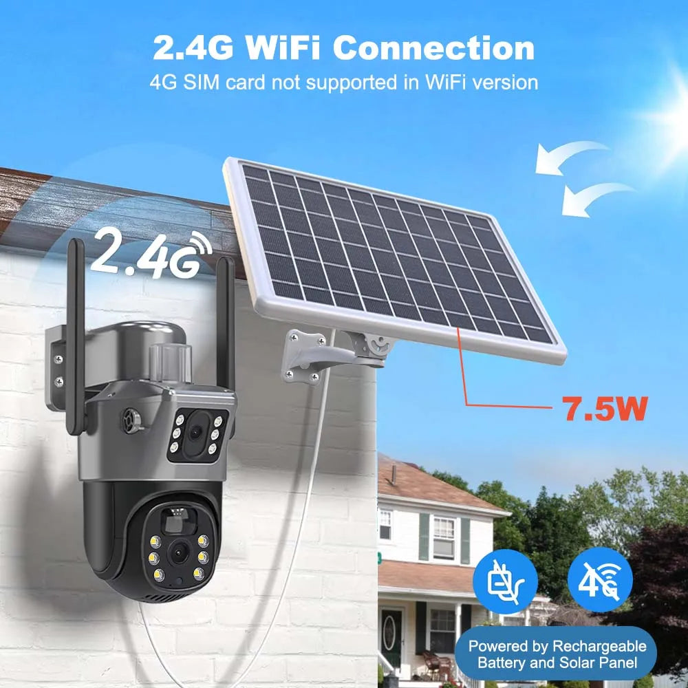 8MP 4K Solar Security Camera